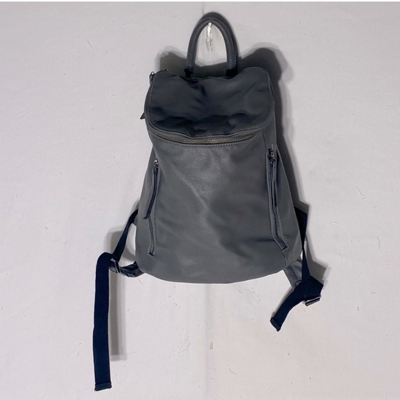 5/$25 Seven Days Grey Vegan (Faux) Leather Backpack - Picture 1 of 14